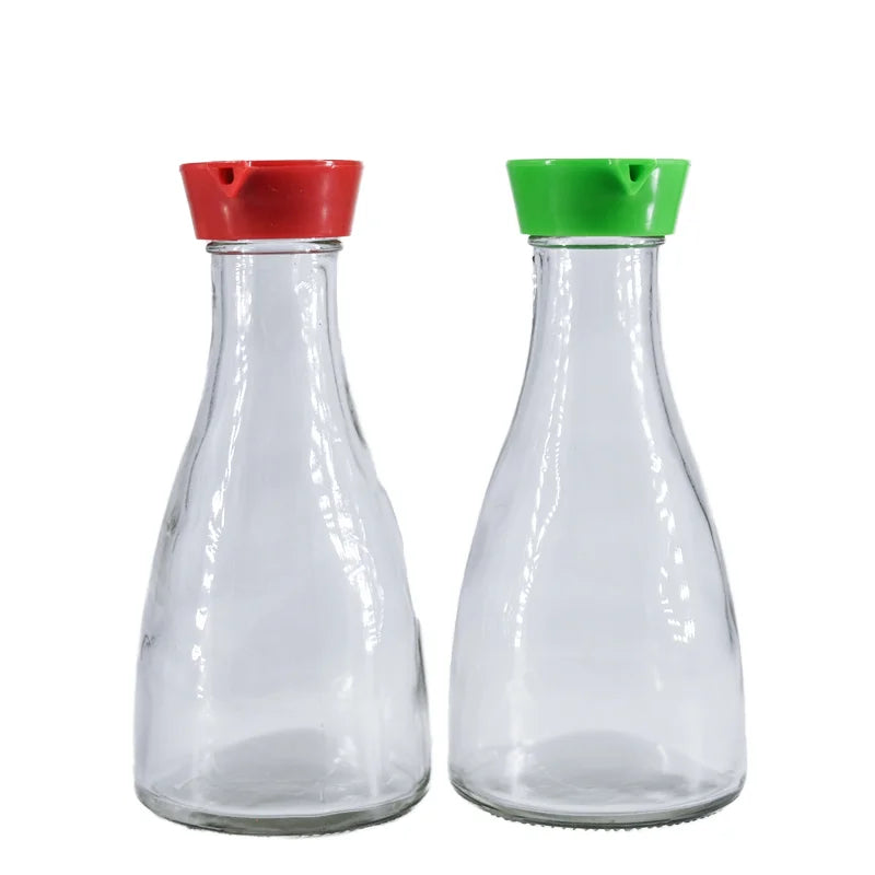 Kitchen Glass Spice Bottle Transparent Seasoning Aroma Oil Bottle Sealed Oyster Sauce Old Soy Sauce Olive Oil Bottle