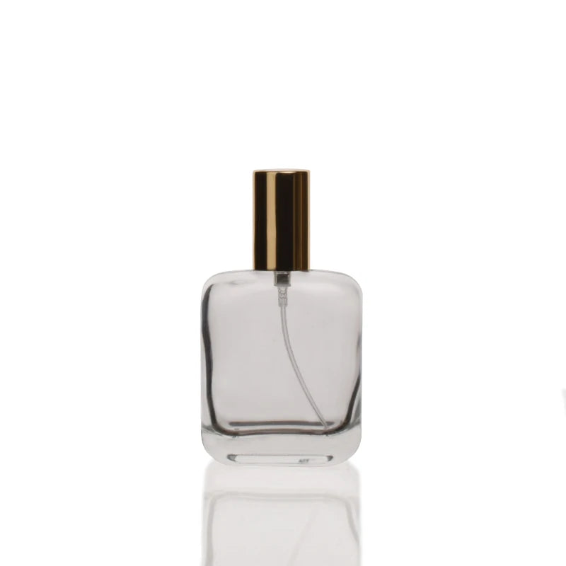 In Stock Factory Produced Popular Perfume Bottles Hot Sale 50ml Empty Luxury Glass Perfume Bottles With High Quality Black Cap