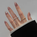 925 Sterling Silver Bamboo Ring Custom Gold Plated Fine Jewelry Shiny Zircon Unique Charm Fashionable Elegance for Weddings