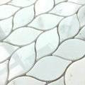 Wholesale Supplier Factory Price Waterjet Marble Effect Floor Tiles Carrara White Stone Mosaic Tile for Wall Floor Decorative