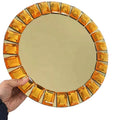 Elegant Gold Glass Charger Plates Crystal Beaded