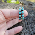 New Arrival Western Bohemia Earrings Cowgirl C Shape Turquoise Hoop Earrings for Woman Gift