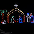 Wholesale Christmas Decorations Lighted Nativity Sets UL Listed LED 2D Motif Lights for US Residential & Commercial Outdoor Use