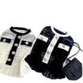 Luxury Stripe Dog Dress Small to XL XXL Cute Animal Teddy Puppy Vest with Bow Summer Cooling Pet Clothes Winter Christmas Skirt
