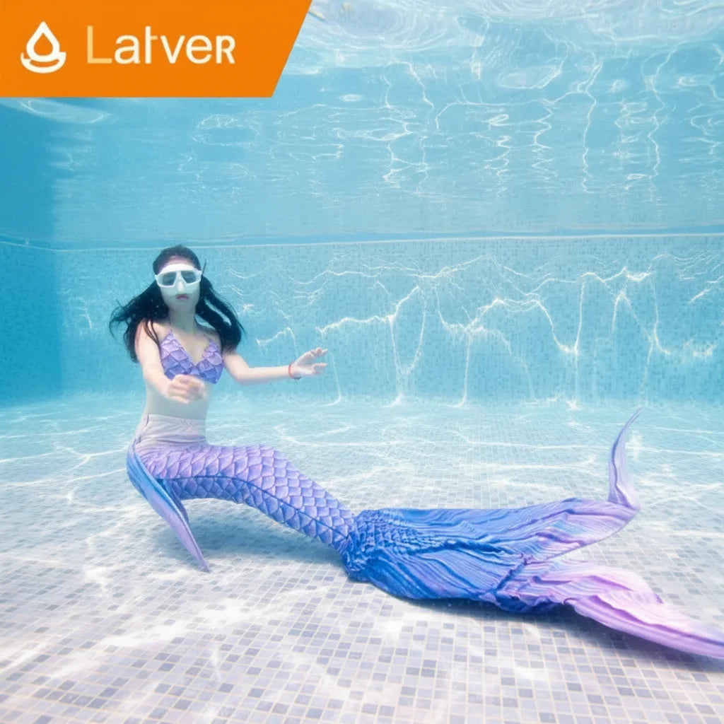 Adult Waterproof Mermaid Tails Maternity Plus Size Bikini Style Swimwear for Women