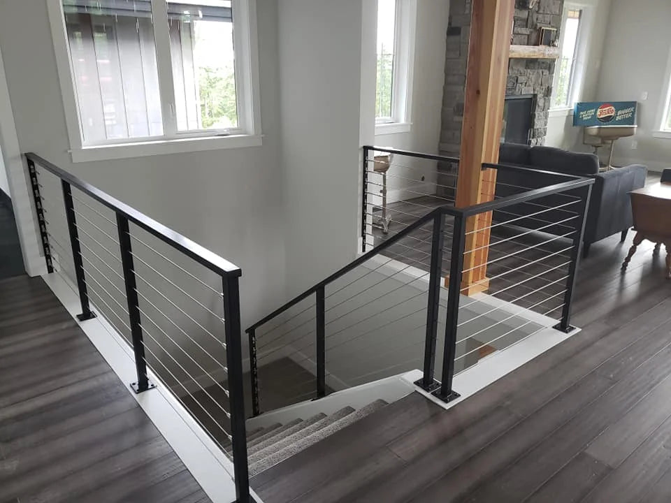YL METAL Universal Top Style Cable Railing Gate Kit Cable Railing
