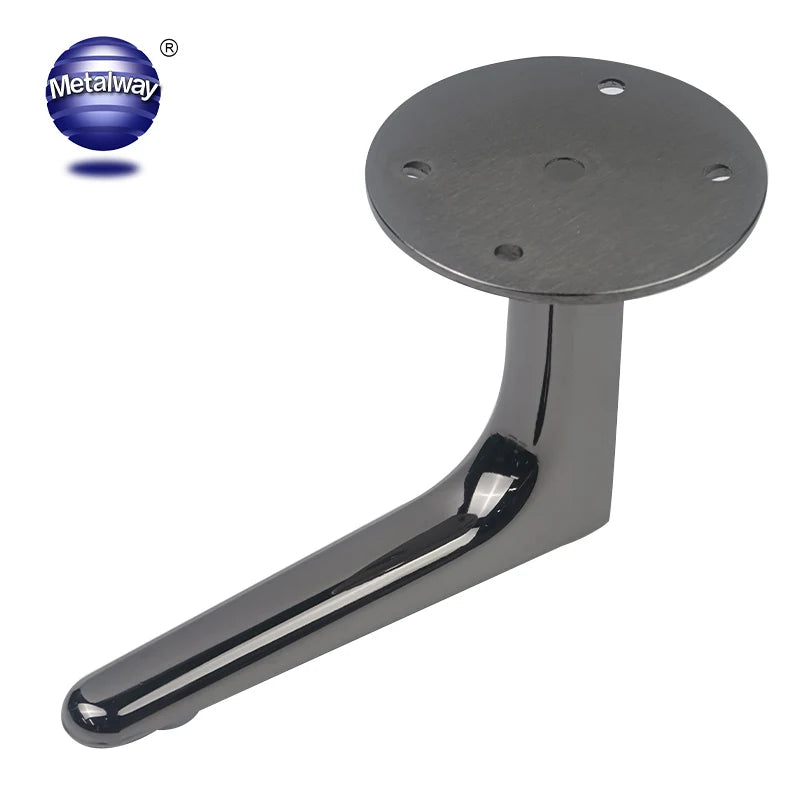 Luxury Style Angled Tube Sofa Furniture Leg New Design Sleek Tapered Couch Legs for Bedroom Outdoor Metal Furniture Cabinet Bed