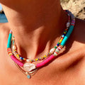 INS Bohemian Jewelry Baroque Pearl Seed Bead Necklace
