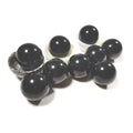 HZ Beautiful Black Obsidian Balls Spheres Rutile Crystal Ball for Healing