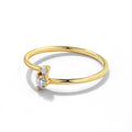 Milskye Modern Custom Fine Fashion Jewelry for Women Silver Gold Plated Micro Diamond Rings