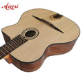 Aiersi Factory Handmade Vintage Archtop Solid Top Oval Hole Gypsy Jazz Guitar Acoustic String Instrument for Sale