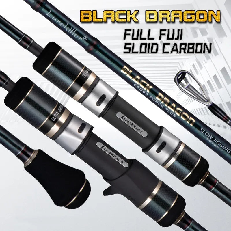 Japan Full Fuji K Guide 6"3 80-250G 15kg Slow Jigging Rod Spinning/casting Boat Rod Saltwater Slow Jig Fishing Rod