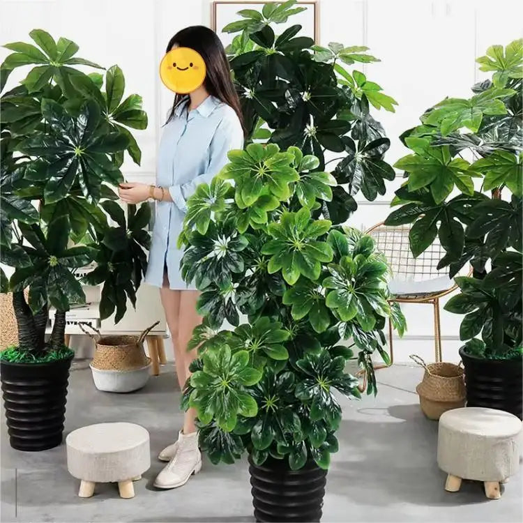 Simulation Bonsai Tree Simulation Green Plant Bonsai Plastic Potted Tree