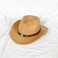 Wholesale 2024 New Arrival Western Cowboy Hats for Women European American Style Wood Beads Jewelry Belt Parties Travel Casual