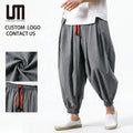 OEM Trending Product Spring Summer Men Casual Loose Polyester Cotton Pants Sweatpants Oversize Trousers