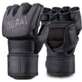 Edton Mma Ufc Training Shines Leather Mexican Boxing Gloves Lace up Genuine Leather Professional Boxing Gloves