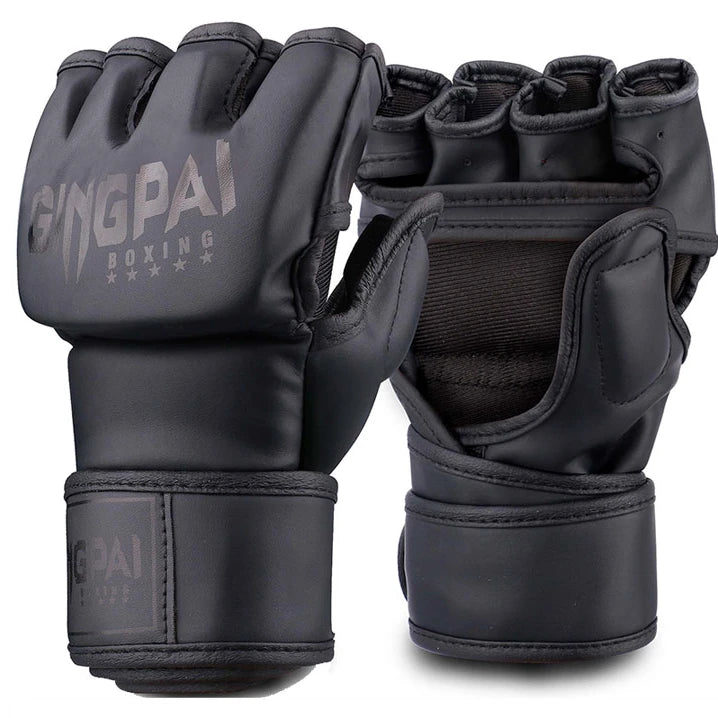 Edton Mma Ufc Training Shines Leather Mexican Boxing Gloves Lace up Genuine Leather Professional Boxing Gloves