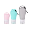Wholesale Portable Refillable Travel Small Shampoo Bottle with Hook Lotion Squeezable Silicone Tube Bottles with Flip Cap