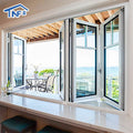 Aluminum Alloy Tempered Glass Accordion Bi-fold Windows Soundproof Aluminum Bifold Folding Windows