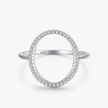 Ailmay New Arrival 100% 925 Sterling Silver Fashion Round Dazzling CZ Finger Ring for Women Girls Party Accessories Jewelry