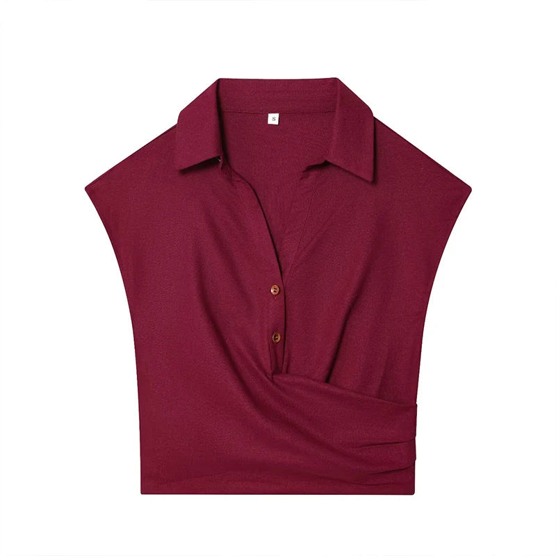 ZATRHMBM Autumn Women's Clothing 2025 New Fashion Linen Blended Double-breasted Top Casual Sleeveless Versatile Women's Vest