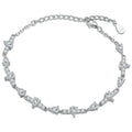 New Fashion Wholesale 925 Sterling Silver Jewelry Cubic Zirconia CZ Diamond Charm Tennis Bracelet for Women