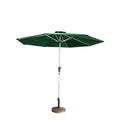 FEAMONT UV Printed Straight Sun Umbrella Waterproof Fabric Parasol for Outdoor Simulated Wood Frame for Adults for Garden