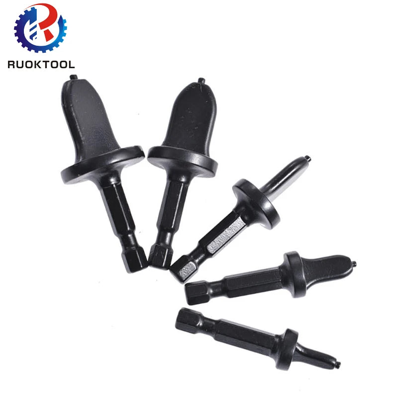 5PCS Swaging Tool Hand Tools Tube Flaring Round Handle Household Pipe Expander Drill Bit Set
