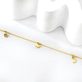 Personalized Customization 18K Gold Plated Anklets Jewelry for Women Stainless Steel Moon Butterfly Accessory Charm Anklet