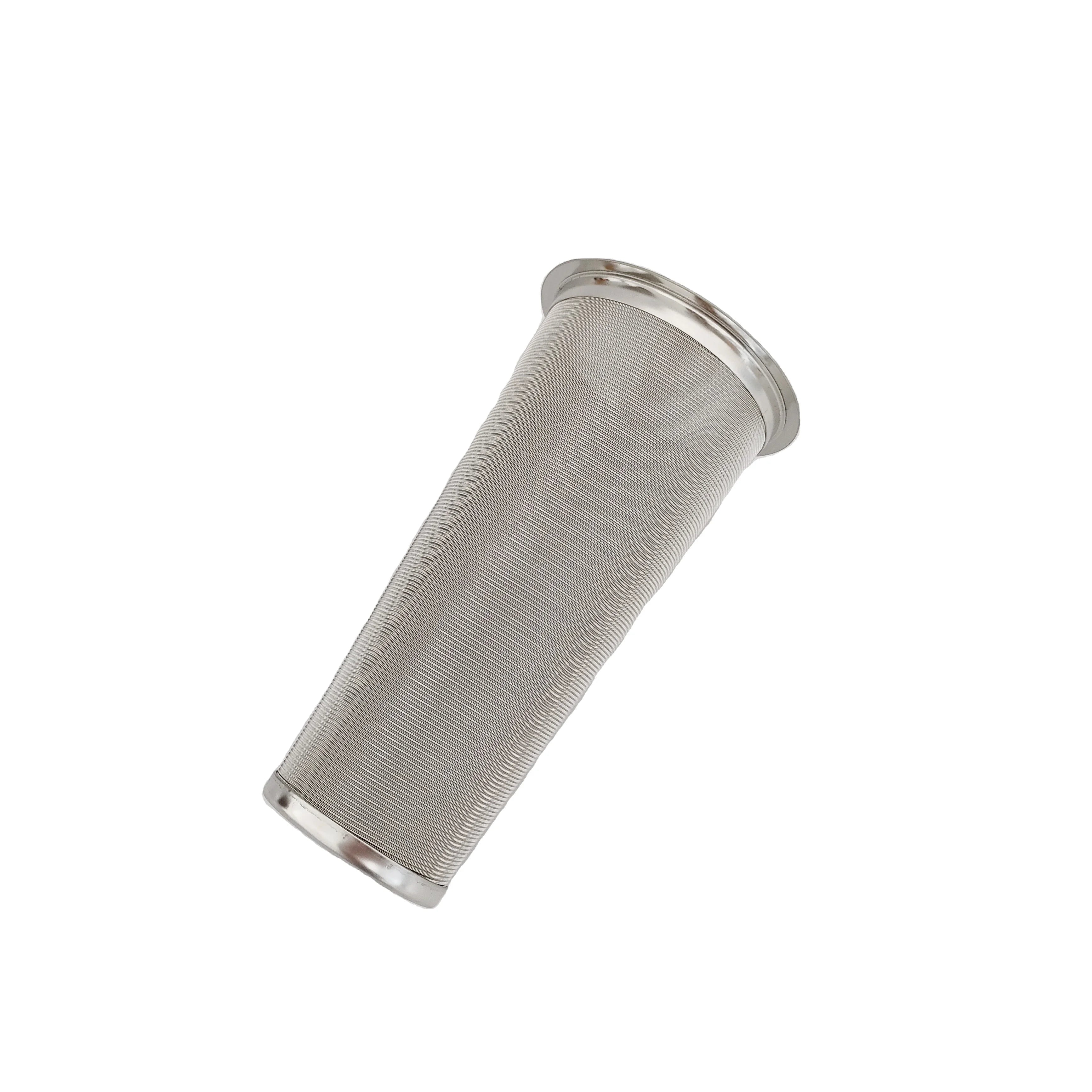 Stainless Steel Wire Mesh Reusable Filter 304 316 Cold Brew Coffee Tea for Mason Jar Custom Logo Cylinder Shape 83mm Outer