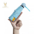 OEM Custom Logo Portable Mini UV 5-Folding Umbrella Small Foldable Plastic Parasol Manual Control for Pocket Capsule Giveaways