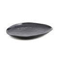 Unbreakable Restaurant Tableware Japanese Sushi Dinner Serving Black Melamine Oval Plate