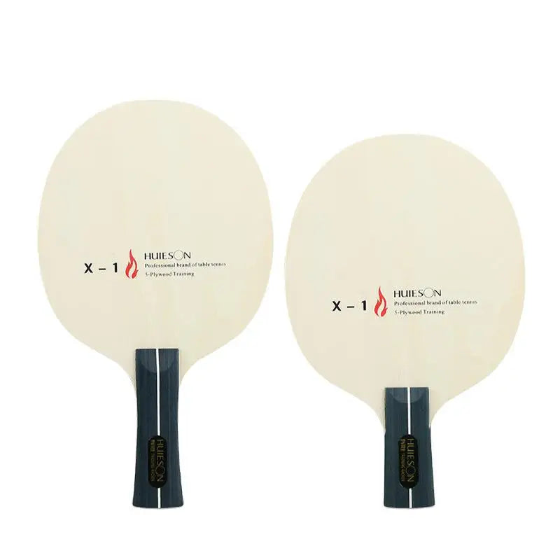 Huieson X-1 Table Tennis Racket 5-Layer Pure Wood Paulownia Rubber Large Core Training Table Tennis Blade