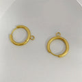 50% off Ready to Ship Earring Accessories Gold Plated Stainless Steel DIY Personalized Jewelry Hoop Earrings for Women