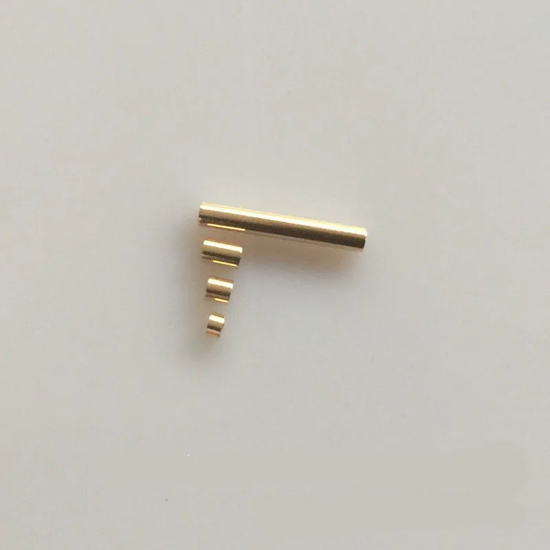 Premium US 14K Gold Filled Crimp Beads Spacer Beads End Positioning Tube Beads for DIY Jewelry Making