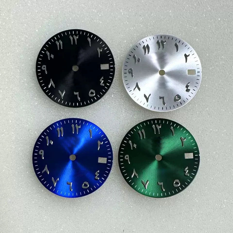 28.5mm Arabic Dial Surface Watch Replace Accessories Watch Faces for NH35 NH36 Movement