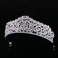 Wholesale Pageant Crown Hair Accessories Silver Baroque  Tiara  Bridal Large Crown Wedding Accessories