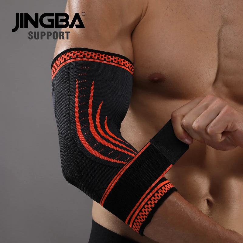JINGBA Anti-Collision Tennis Baseball Elbow Pads OEM/ODM Flexible Knitting Arm Sleeve Sports Protection