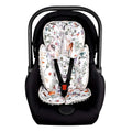 2-in-1 Reversible Multifunction Infant Car Seat Head Neck Body Support Ultra-Soft Minky and Microfiber Newborn Car Seat Insert