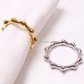 Wholesale Silver & Gold Simple Wedding Table Napkin Ring