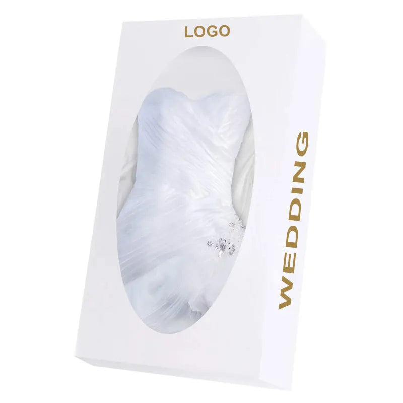 Custom Logo Paper Large Gift Box Wedding Dress Gown Packaging Box