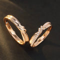 H&F Fine Jewelry Rings Wedding Bands Gold Ring for Wom 18K 14K 10K Solid Gold Natural Diamond Ring for Couple