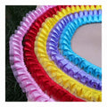 25mm Diy Garment Accessories Satin Ribbon Organza Craft Pet Clothes Dress Deocrative Double Layer Pleated Ruffled Lace Fabric