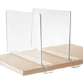 Wholesale Clear Acrylic PS Plastic Divider Clothes Storage Separators Clothes Organizer Supermarket Acrylic Shelf Divider