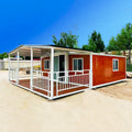 High Quality 20ft 40ft Hurricane Proof Green House Light Steel Foldable Prefab Expandable Container Houses