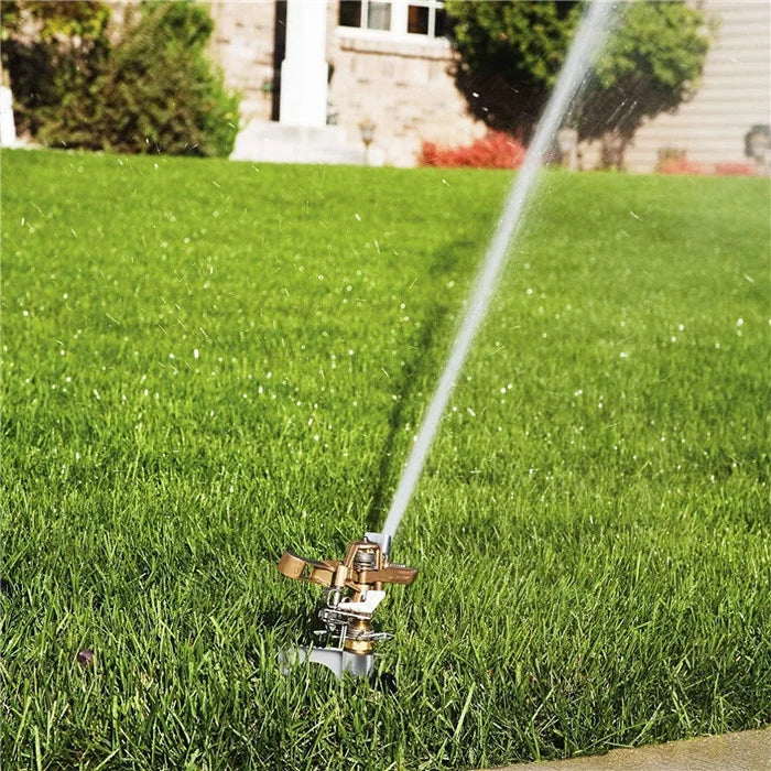 Garden Metal Water Impact Sprinkler with Spike for Irrigation System