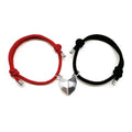 Mutual Attraction Matching Adjustable Bracelet Long Distance Relationship Bracelets 2pcs Heart Magnetic Couples Bracelets
