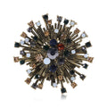 Luxury Snowflake Crystal Flower Brooch Pin Fashion Jewelry Accessories for Wedding Metal Brooches Clothes Decoration Bag Usage