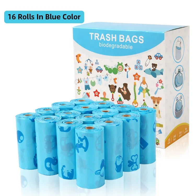 Eco Custom Logo Poop Bags 100% Recycle Green Biodegradable Pet Waste Dog Poop Bag