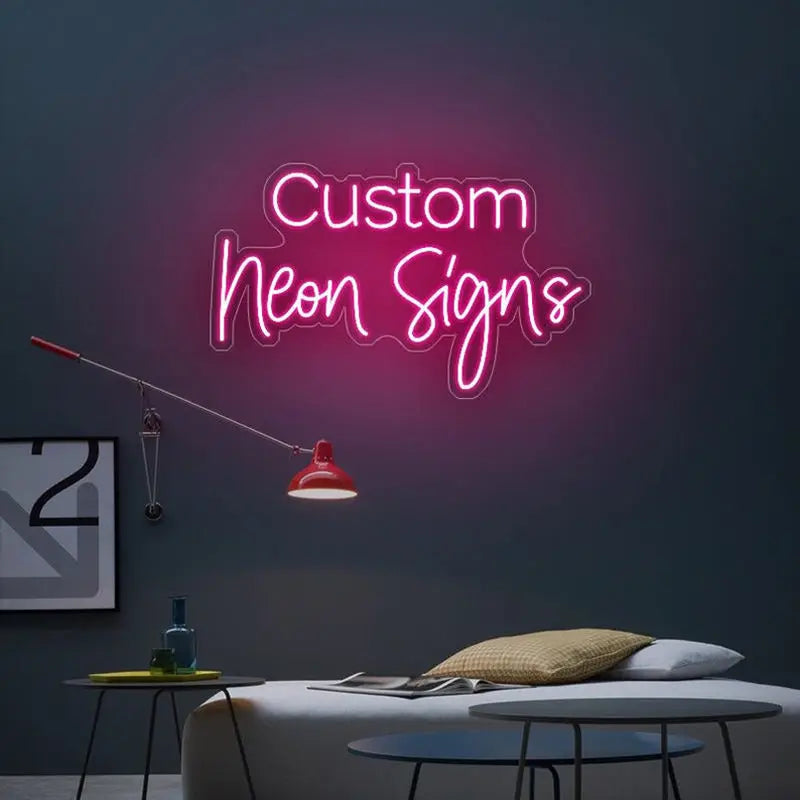 Winbo Dropshipping Free Design Custom Led Neon Light No Moq Led Custom Neon Sign for Bar Smoke Shop Bedroom Birthday Party Home